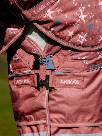 LeMieux Arika Star Print Waterproof Turnout Rug 0G Spiced Earth