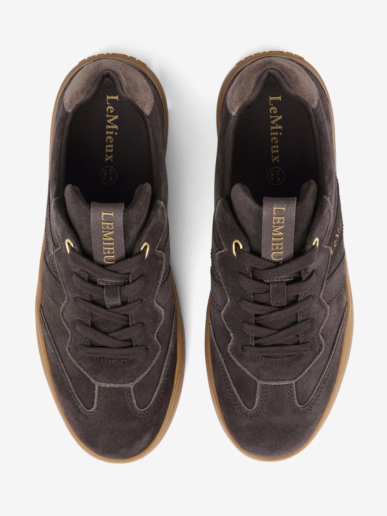 LeMieux Stockbridge Suede Trainers Cocoa