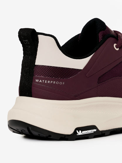 LEMIUX KANTA Waterproof Trainers Bramble with Michelin sole | Side view heel detail