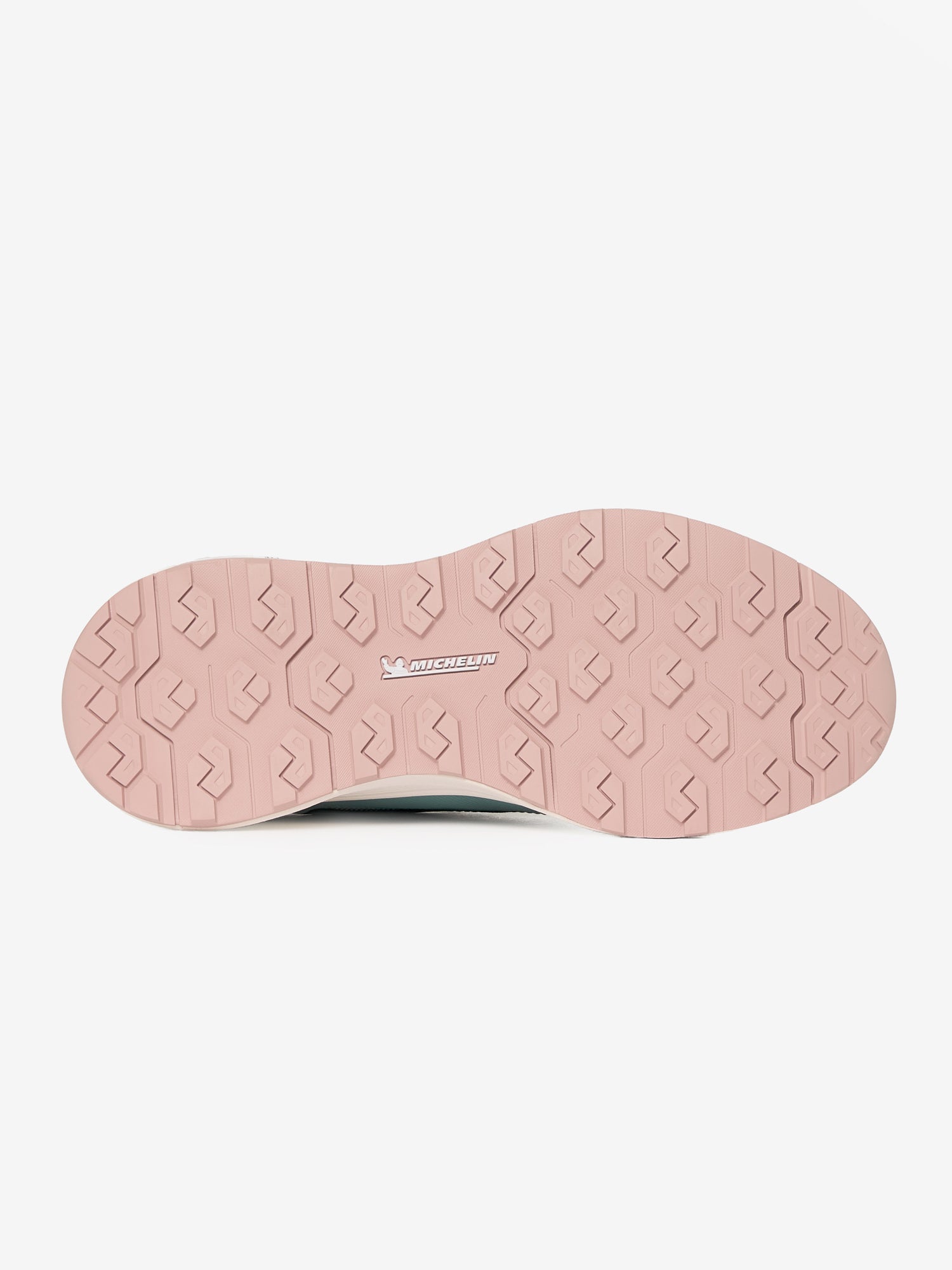 Lemieux Junior Kanta Waterproof Trainers sole with pink Michelin rubber outsole and geometric tread