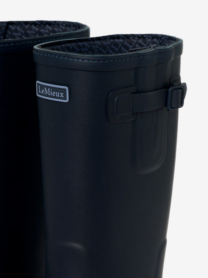 LeMieux Junior Bramshaw Navy Wellington Boots with Buckle Strap