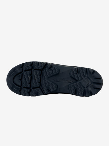 LeMieux Junior Bramshaw Welly Navy outsole with rugged, high-traction tread pattern for grip