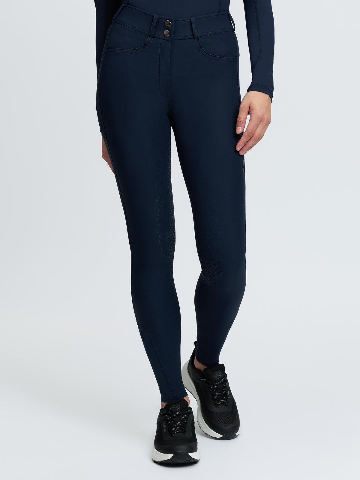 LeMieux Blair Navy Full Seat Riding Breeches for Women - Figure-Flattering Fit