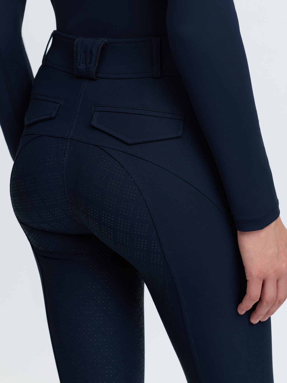LeMieux Blair Navy Full Seat Riding Breeches - Figure-flattering, equestrian style.