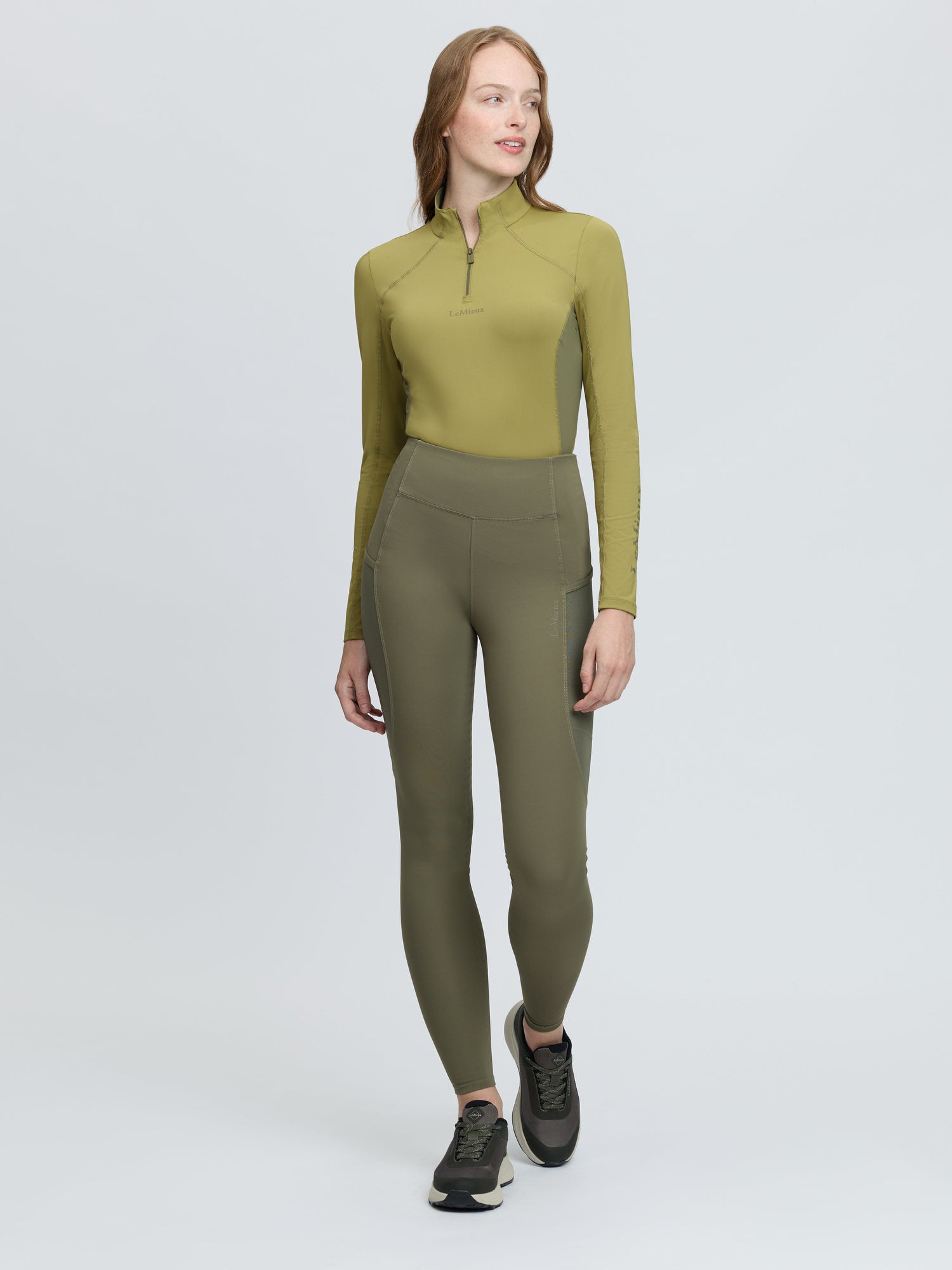 LeMieux Naomi Pull On Breeches Willow Green
