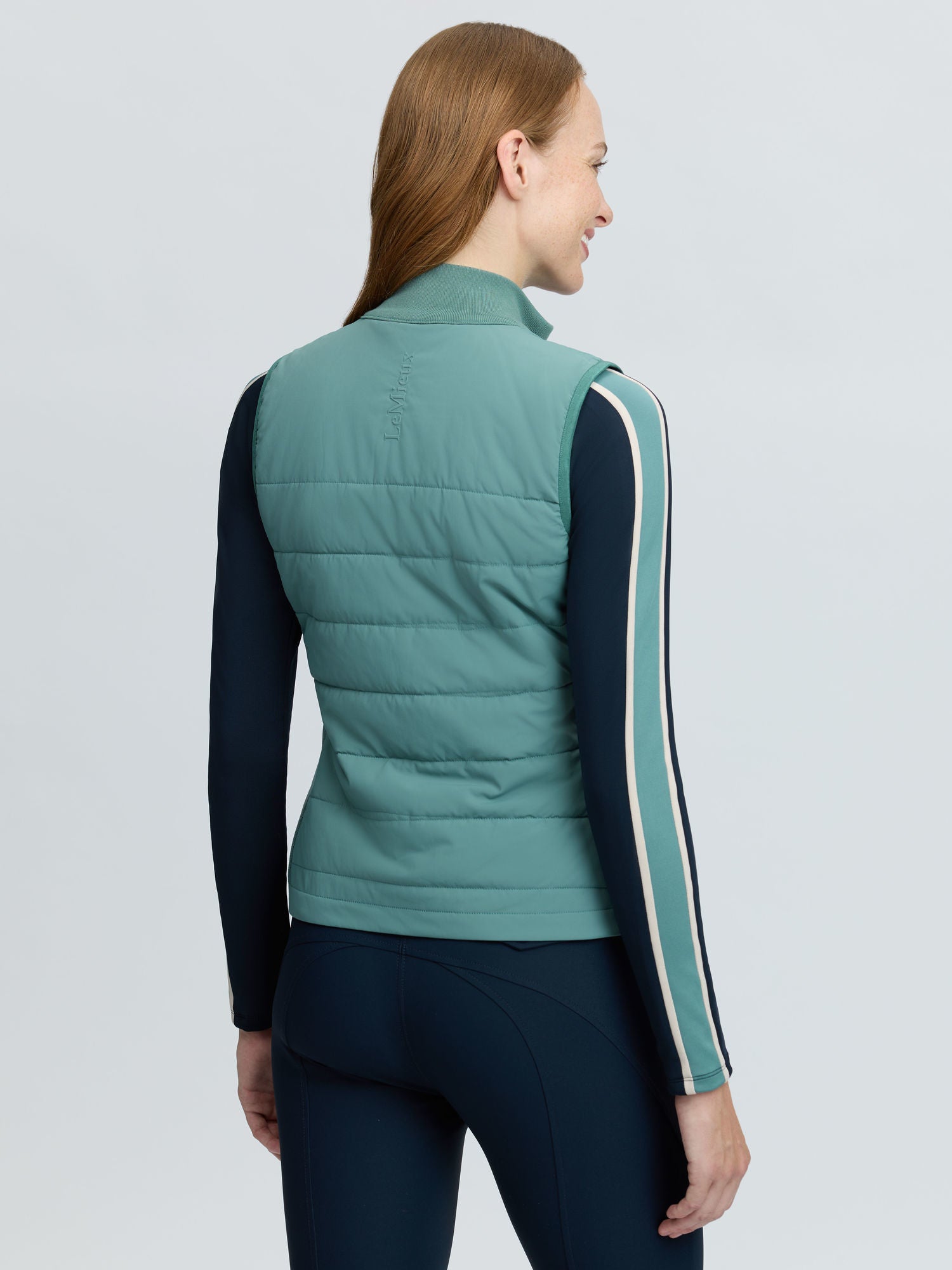 LeMieux Lily Lightweight Gilet in Aloe - Women's equestrian training vest for riding