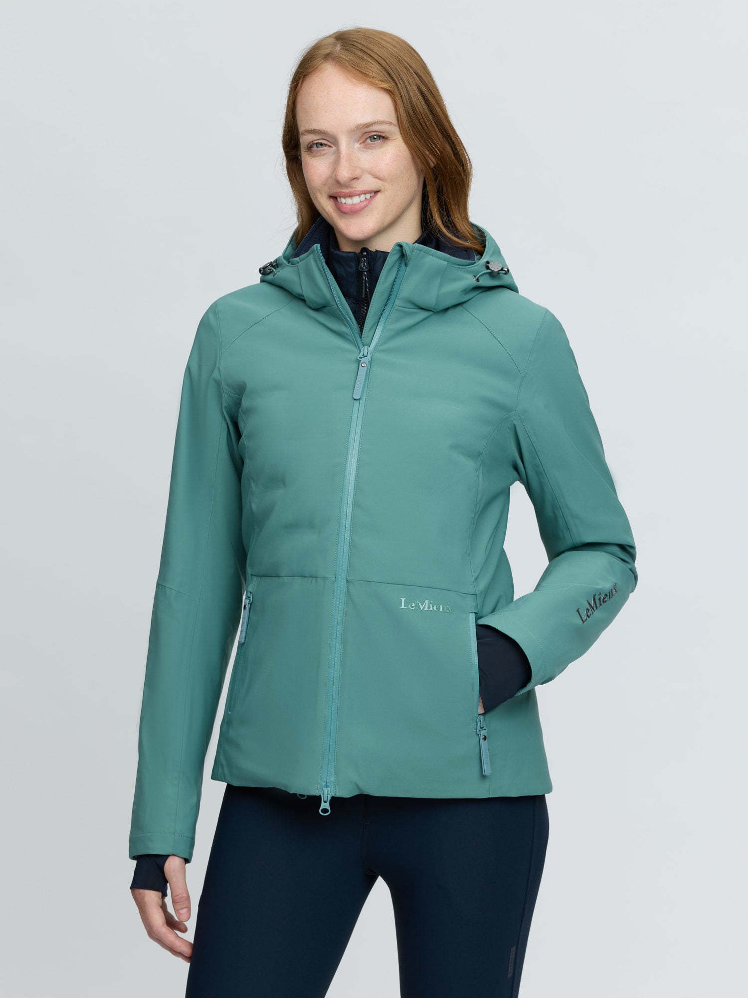 LeMieux Brooke 3 in 1 Waterproof Hybrid Jacket Aloe