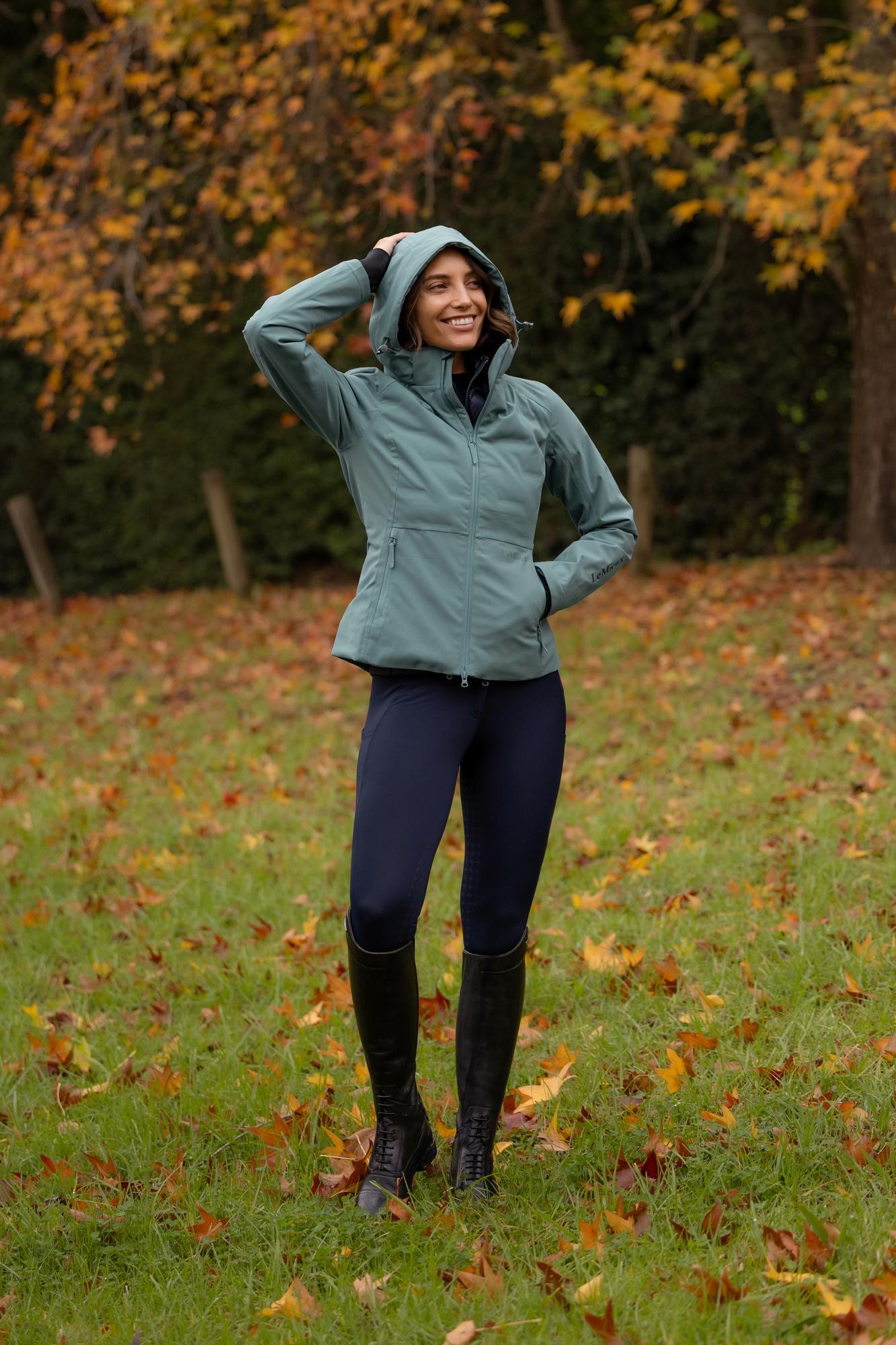 LeMieux Brooke 3 in 1 Waterproof Hybrid Jacket Aloe