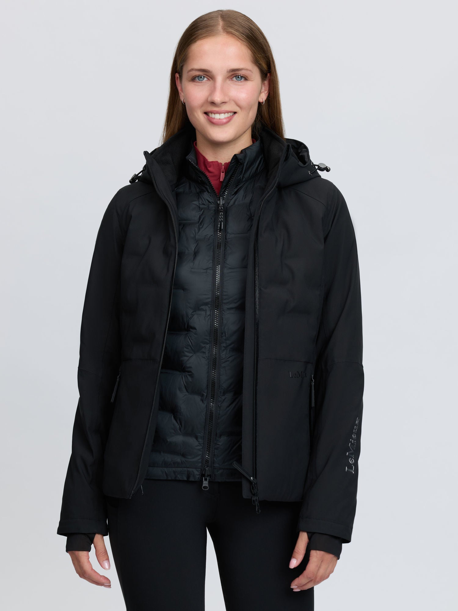 LeMieux Brooke 3 in 1 Waterproof Hybrid Jacket Black
