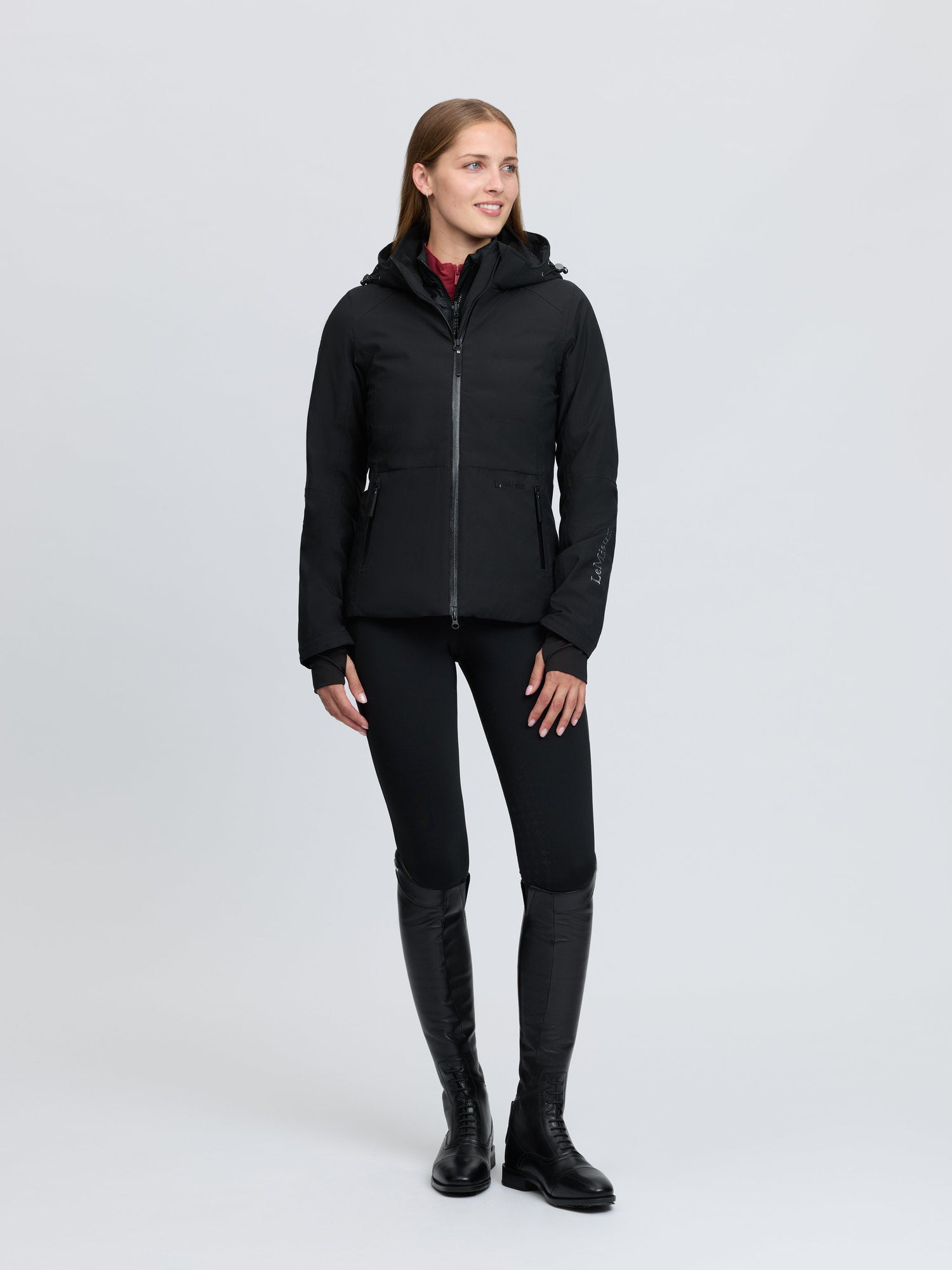 LeMieux Brooke 3 in 1 Waterproof Hybrid Jacket Black