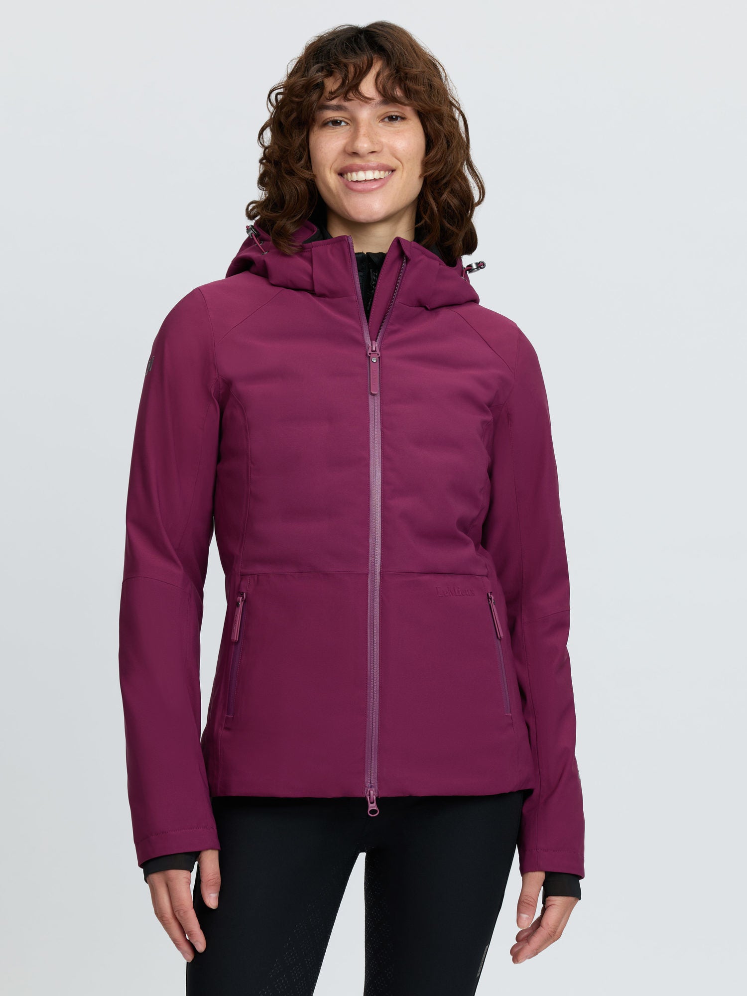 LeMieux Brooke 3 in 1 Waterproof Hybrid Jacket Blackberry