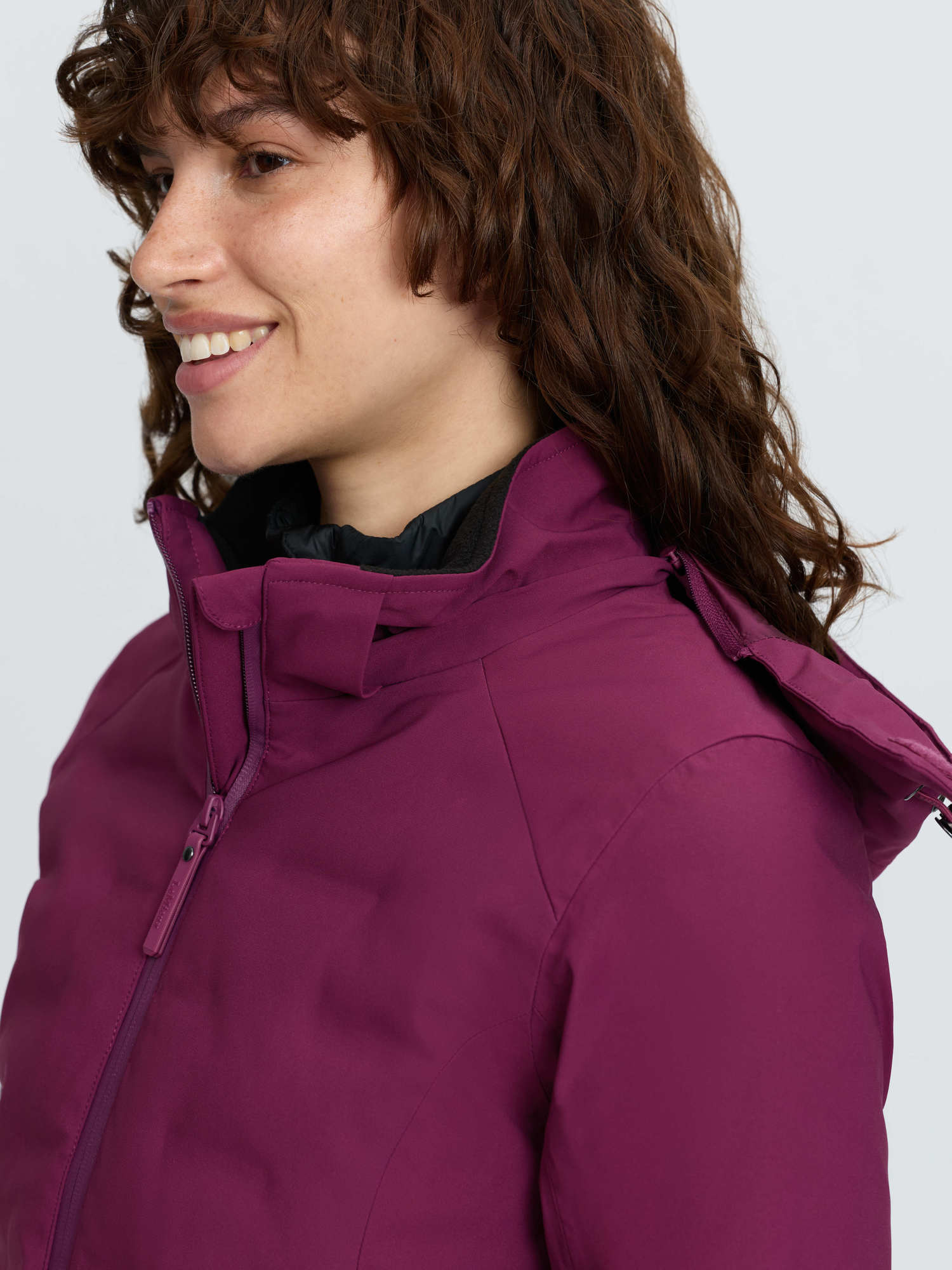 LeMieux Brooke 3 in 1 Waterproof Hybrid Jacket Blackberry