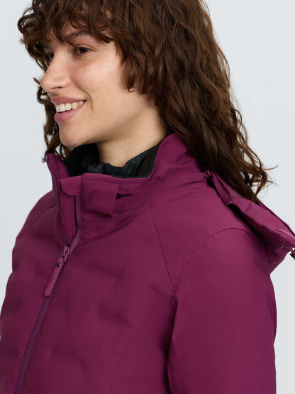 LeMieux Brooke 3 in 1 Waterproof Hybrid Jacket Blackberry
