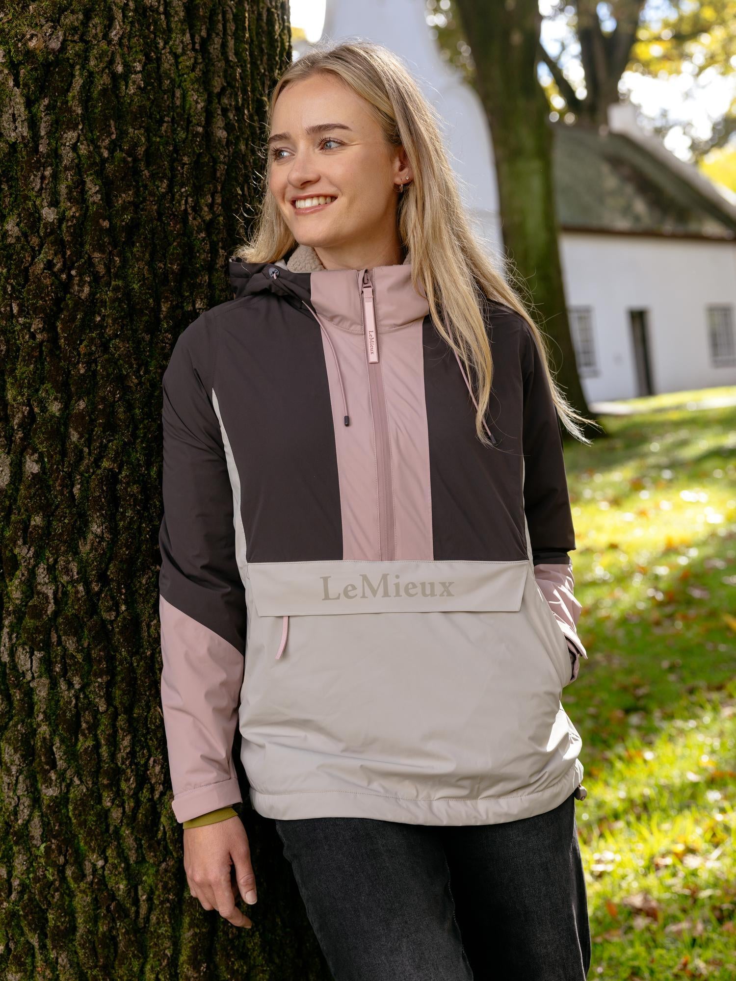 LeMieux Phoebe Half Zip Waterproof Anorak Wild Rose