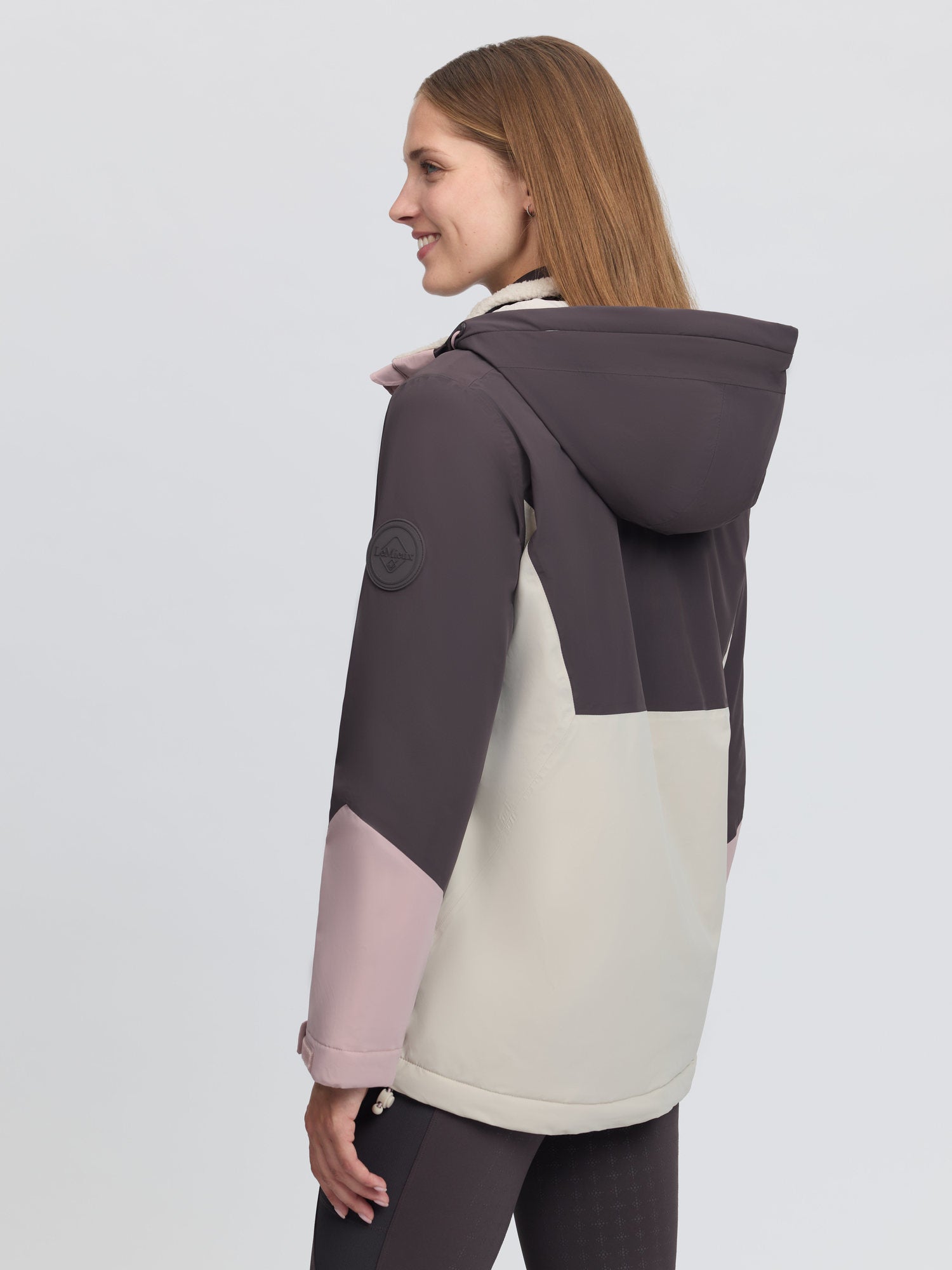 LeMieux Phoebe Half Zip Waterproof Anorak Wild Rose