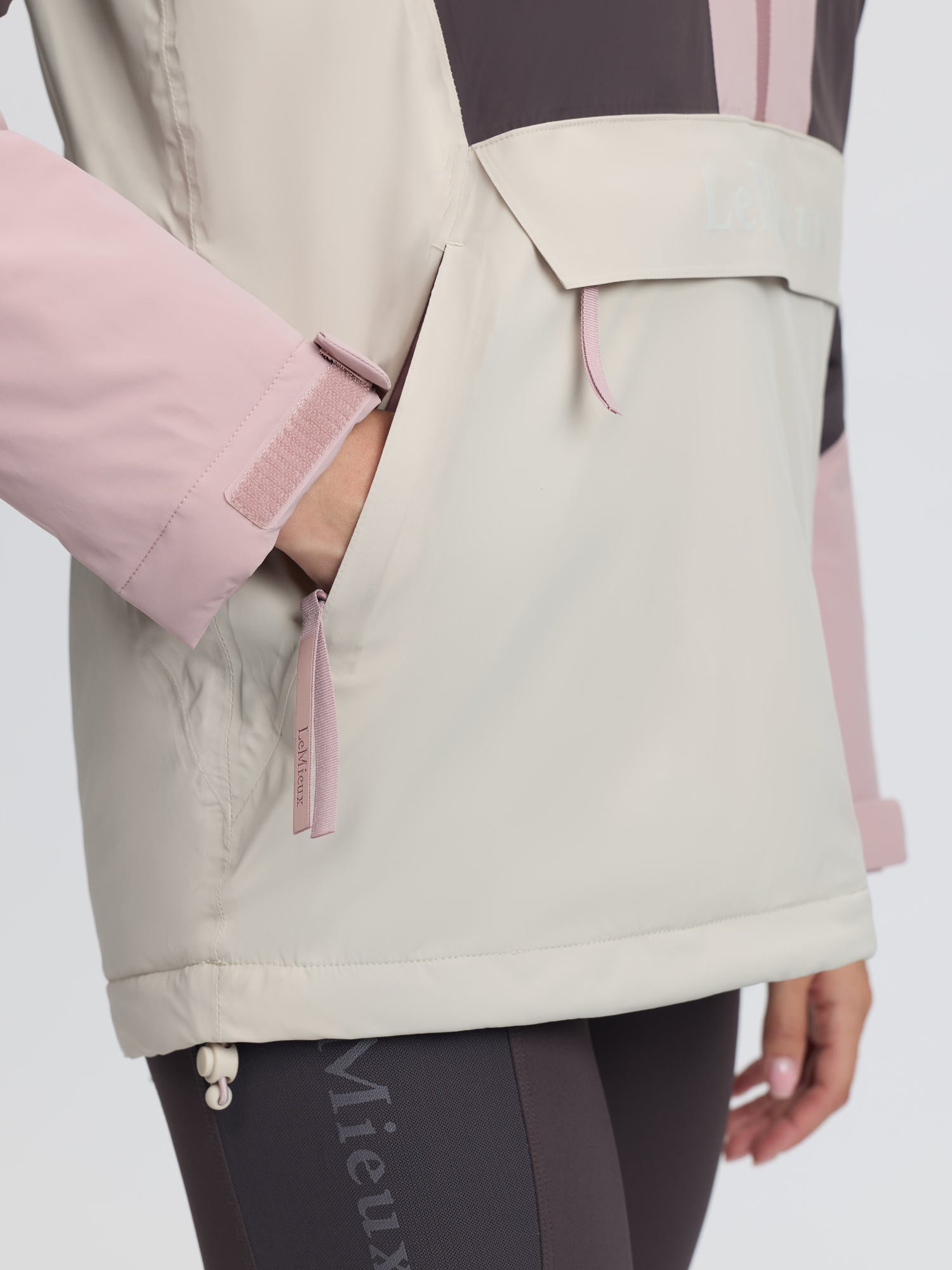 LeMieux Phoebe Half Zip Waterproof Anorak Wild Rose