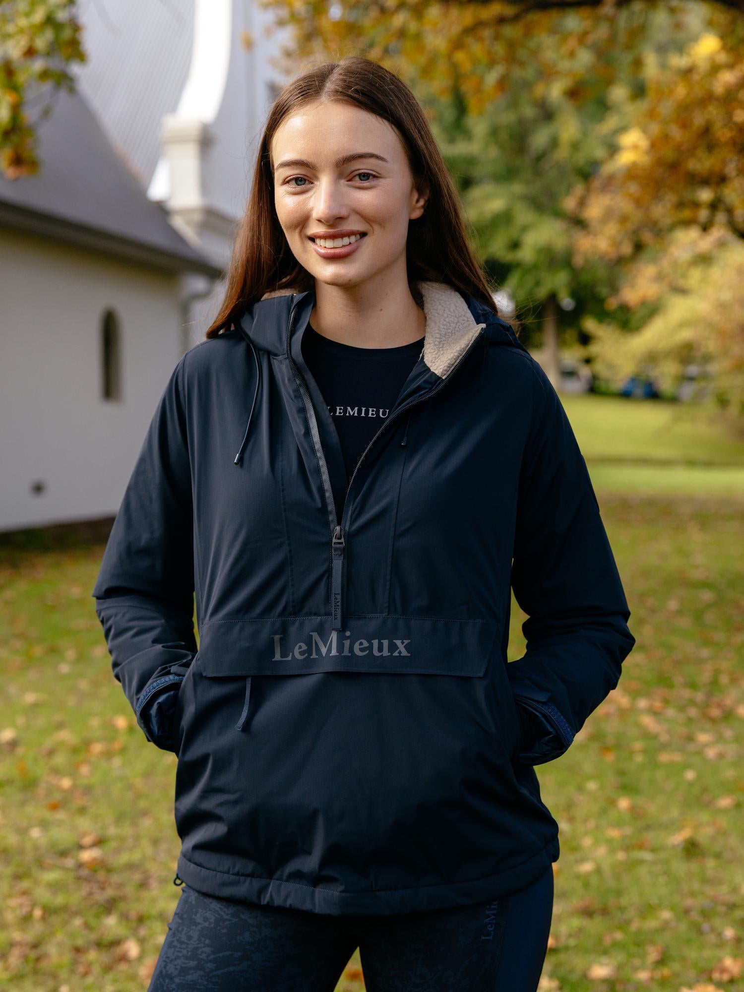 LeMieux Phoebe Half Zip Waterproof Anorak Navy