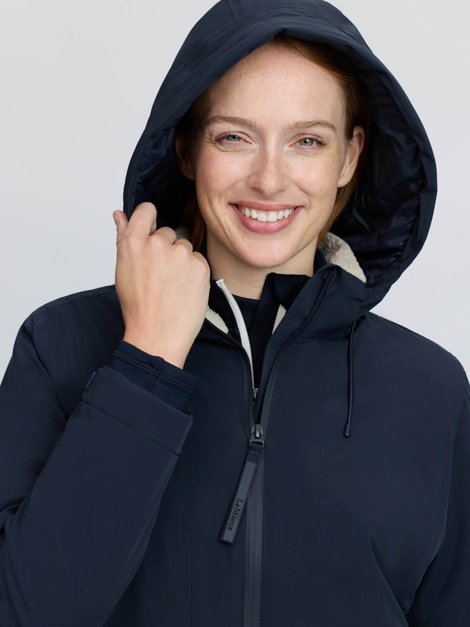 LeMieux Phoebe Half Zip Waterproof Anorak Navy