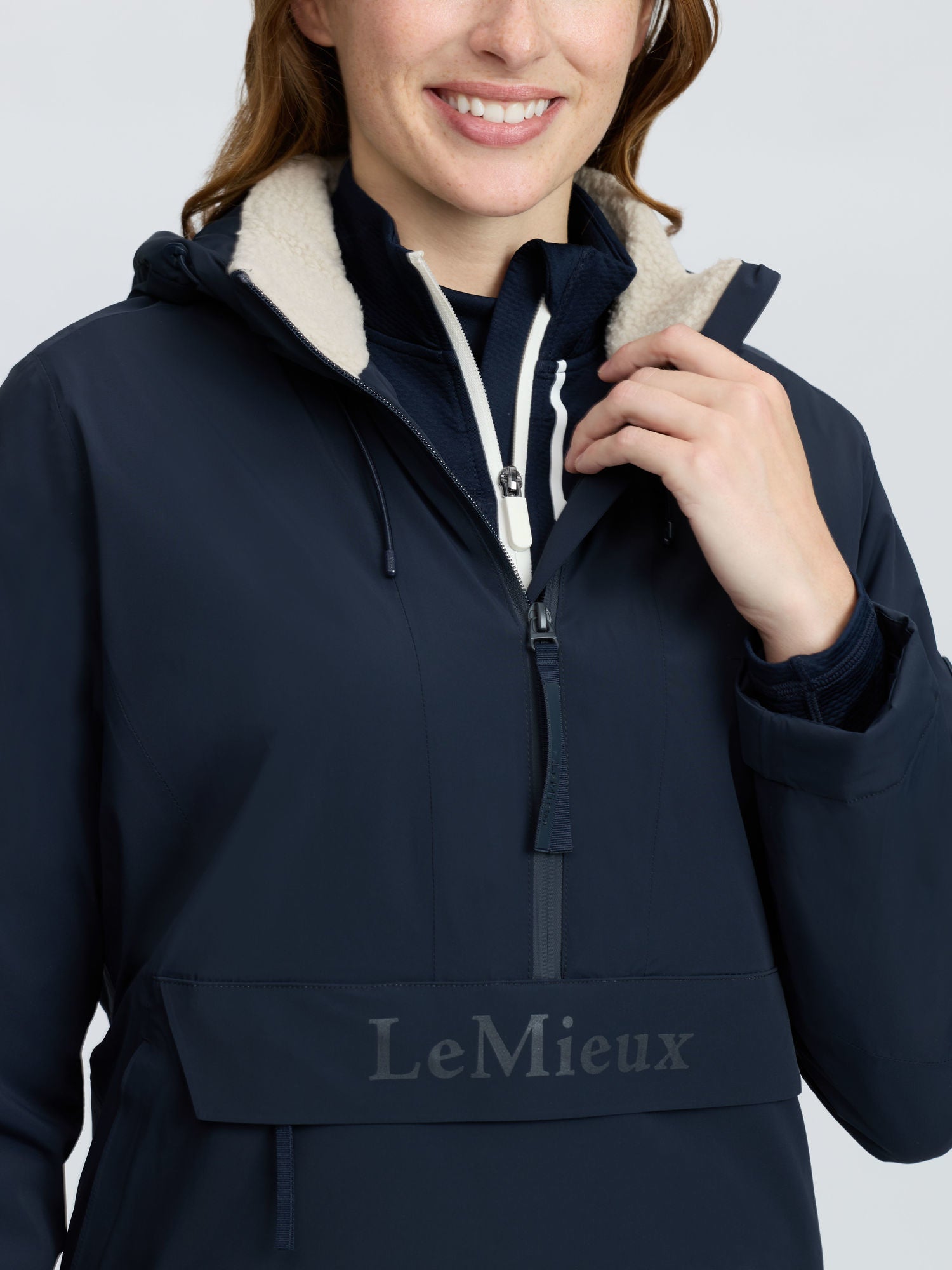 LeMieux Phoebe Half Zip Waterproof Anorak Navy