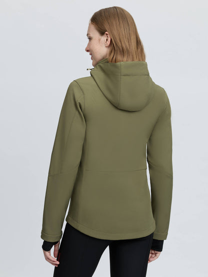 Women's green Lemieux Celine softshell jacket