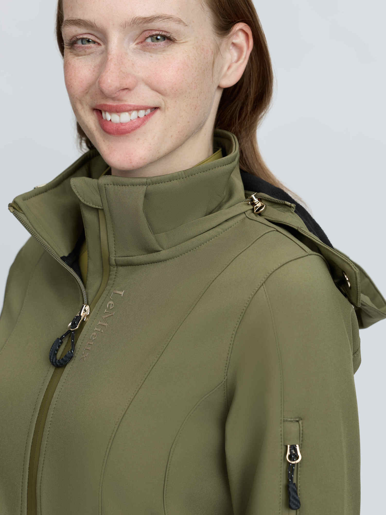 LeMieux Celine Softshell Jacket Willow Green | Women's Waterproof Riding Jacket