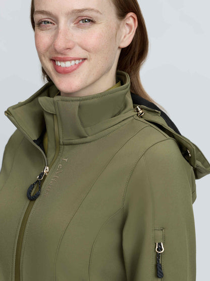 LeMieux Celine Softshell Jacket Willow Green | Women's Waterproof Riding Jacket