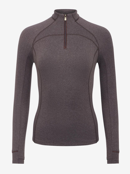 LeMieux Heritage Herringbone Base Layer Cocoa