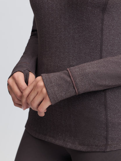 LeMieux Heritage Herringbone Base Layer Cocoa