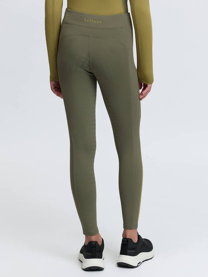 LeMieux Young Rider Orla Pull On Riding Leggings in Willow Green