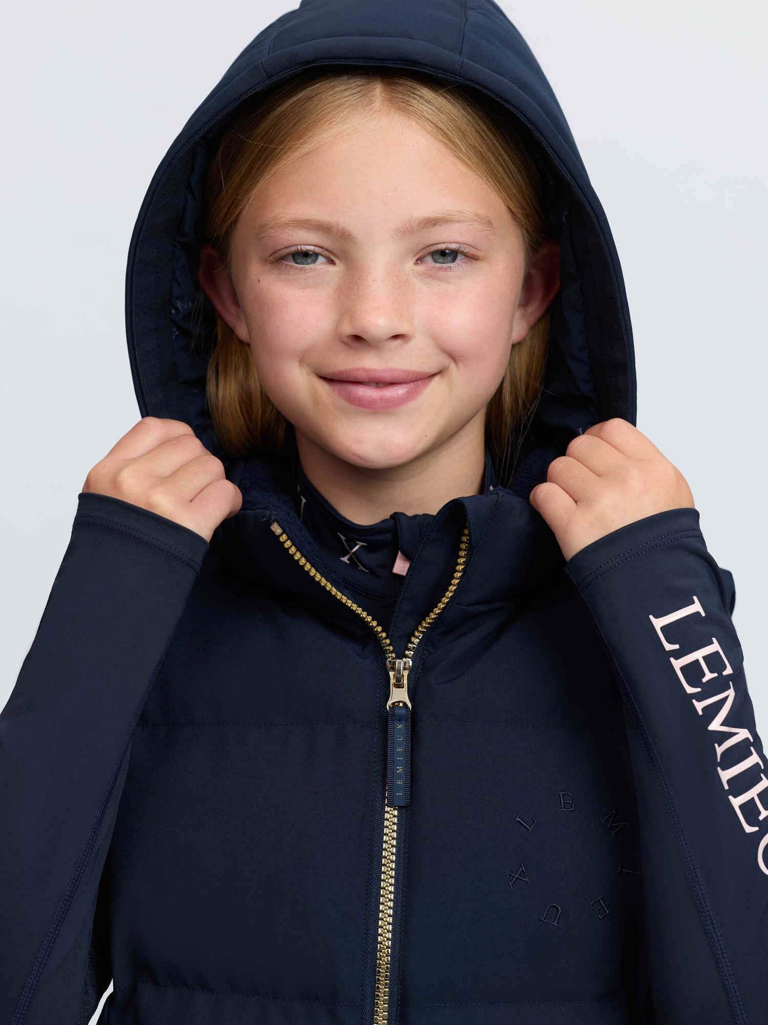 LeMieux Young Rider Joey Hooded Gilet Navy