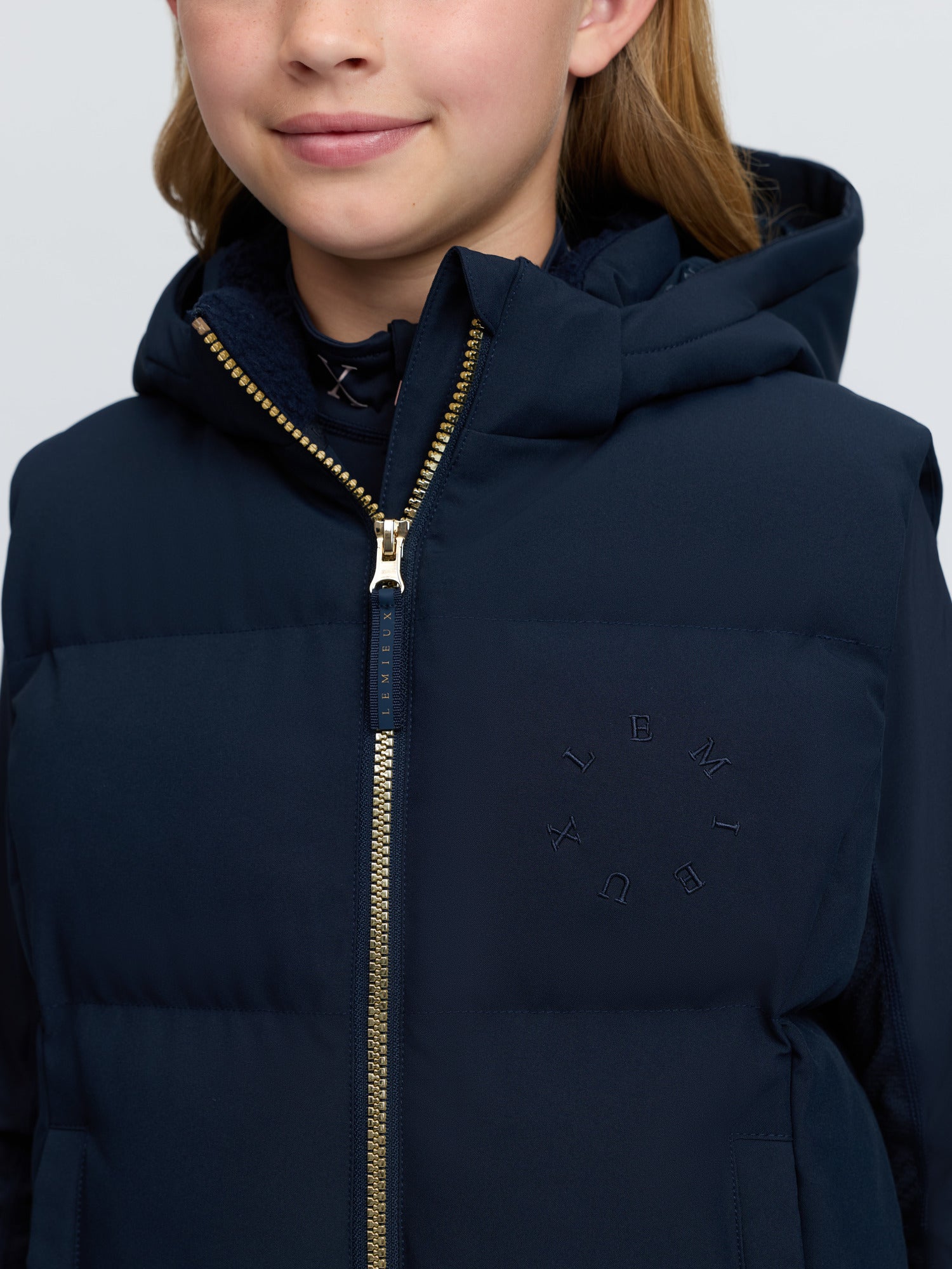 LeMieux Young Rider Joey Hooded Gilet Navy
