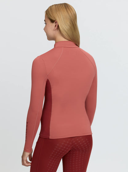 LeMieux Young Rider Classique Base Layer Spiced Earth - UPF50+ Quarter Zip