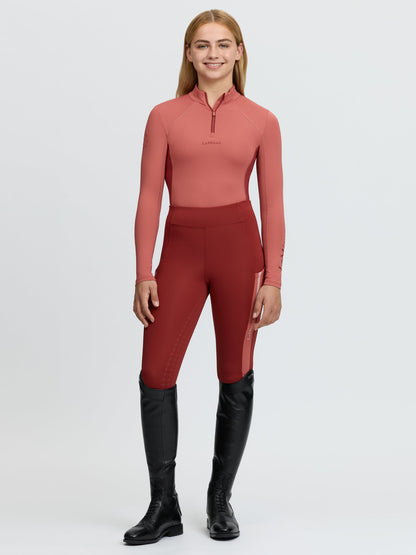 LeMieux Young Rider Classique Base Layer - Spiced Earth, UPF50+ performance equestrian apparel