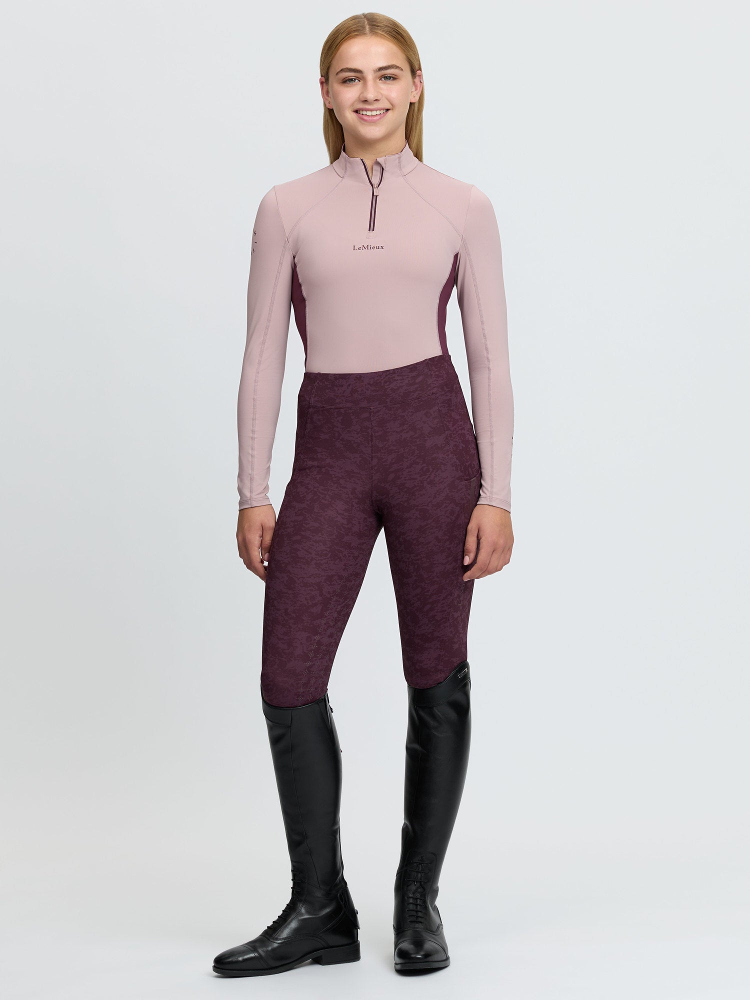 LeMieux Young Rider Classique Base Layer Wild Rose