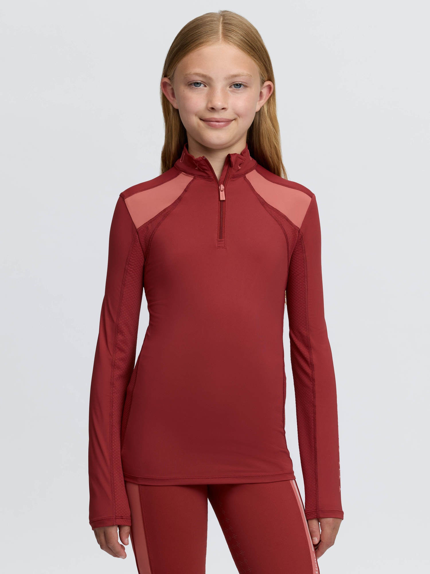 LeMieux Young Rider Mia Mesh Base Layer Russet