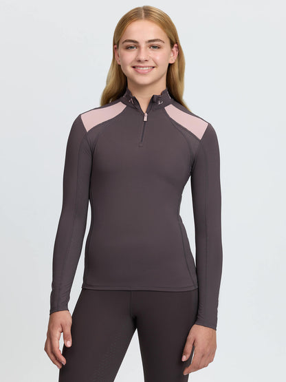 LeMieux Young Rider Mia Mesh Base Layer Cocoa