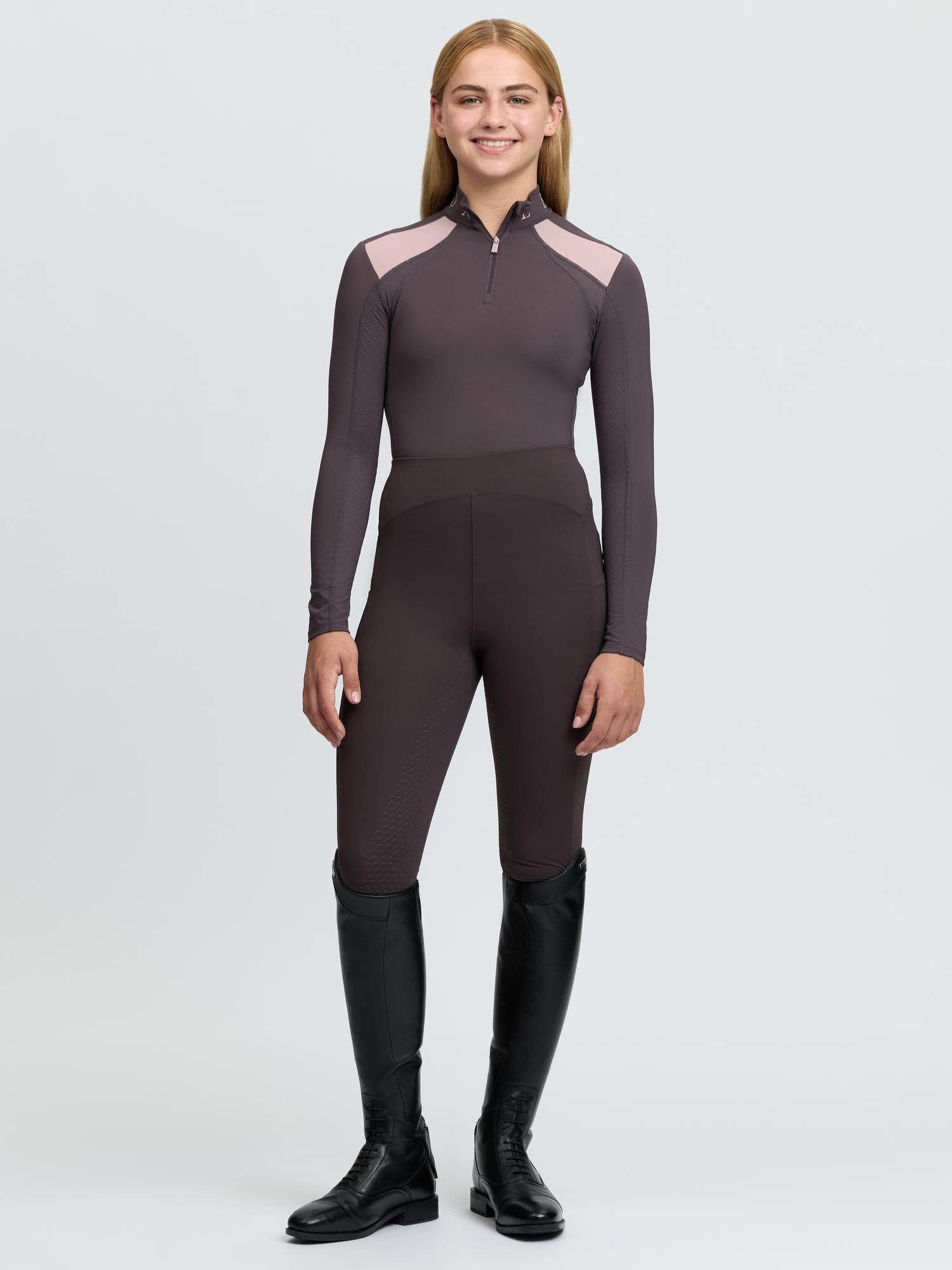 LeMieux Young Rider Mia Mesh Base Layer Cocoa