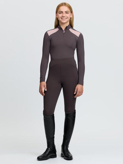 LeMieux Young Rider Mia Mesh Base Layer Cocoa