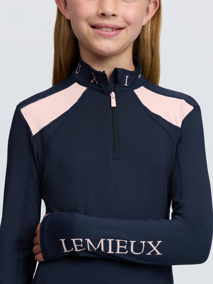 LeMieux Young Rider Mia Mesh Base Layer Navy