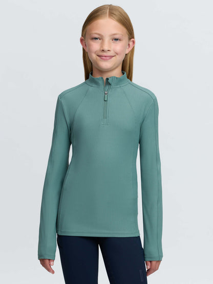 LeMieux Young Rider Raye Ribbed Base Layer Aloe