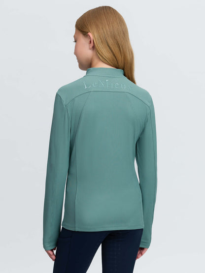 LeMieux Young Rider Raye Ribbed Base Layer Aloe