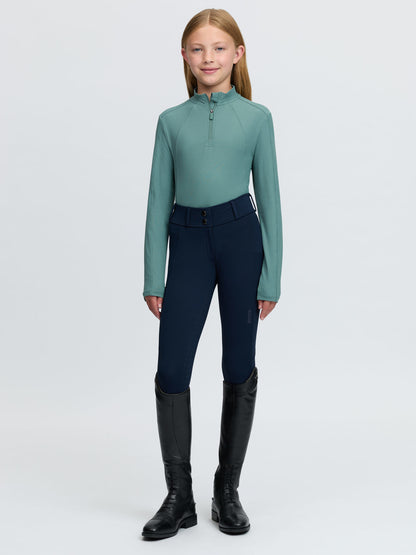 LeMieux Young Rider Raye Ribbed Base Layer Aloe