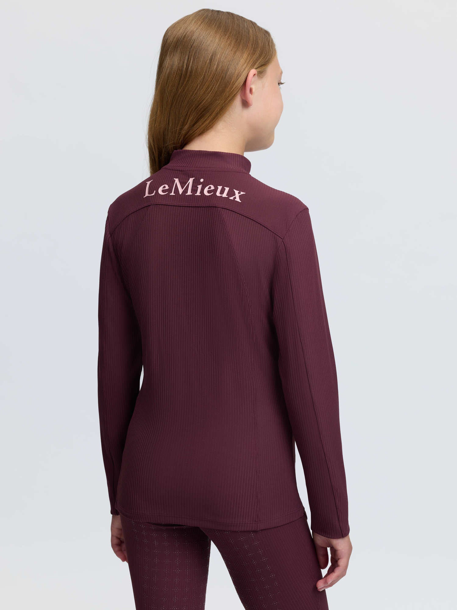 LeMieux Young Rider Raye Ribbed Base Layer Bramble