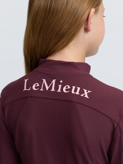 LeMieux Young Rider Raye Ribbed Base Layer Bramble