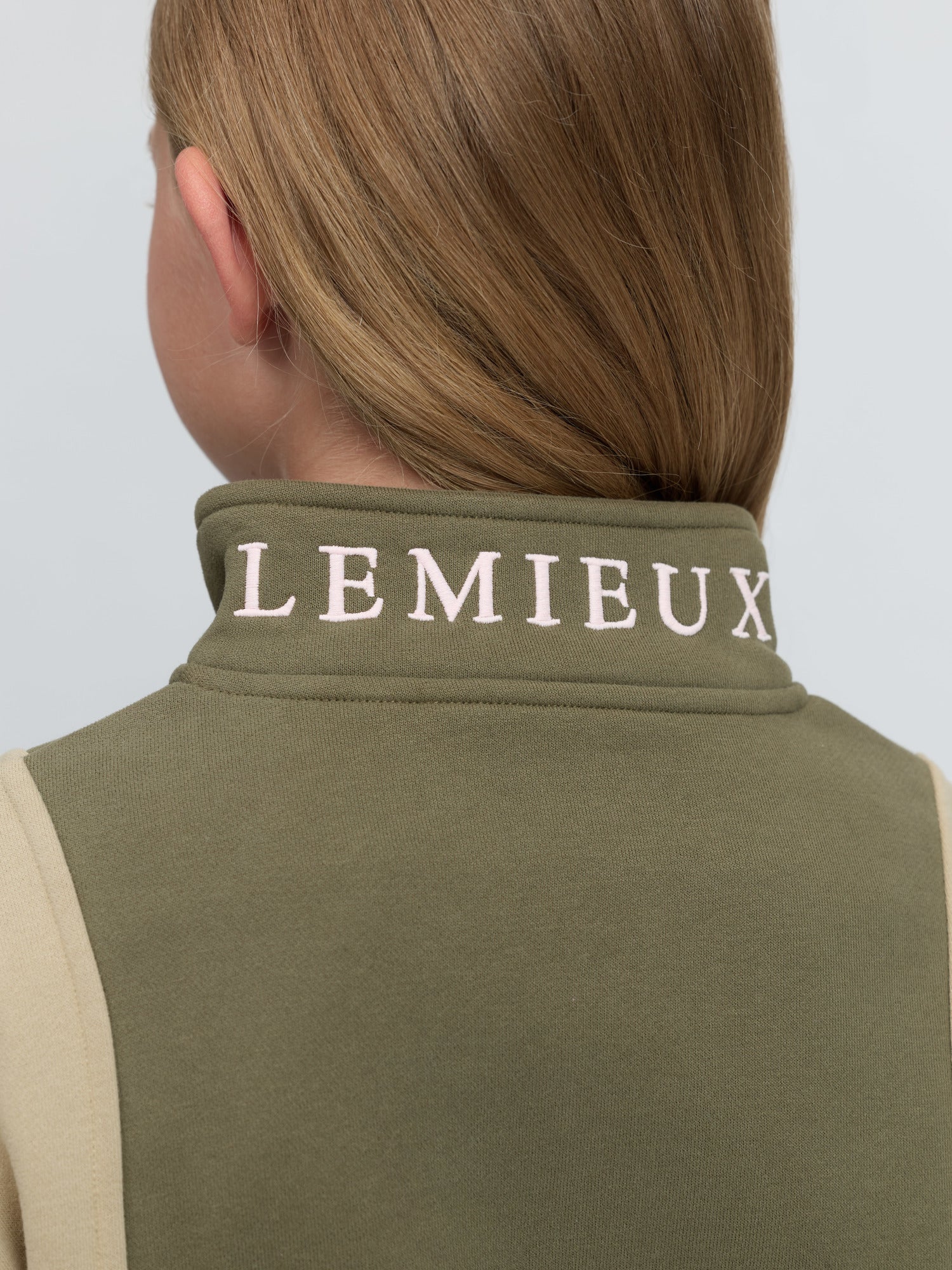 LeMieux Young Rider Viola Quarter Zip Sweat Willow Green