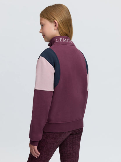 LeMieux Young Rider Viola Quarter Zip Sweat Bramble