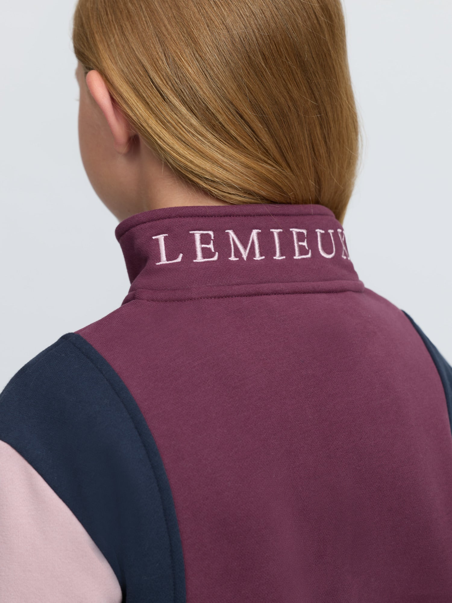 LeMieux Young Rider Viola Quarter Zip Sweat Bramble