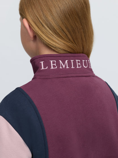 LeMieux Young Rider Viola Quarter Zip Sweat Bramble
