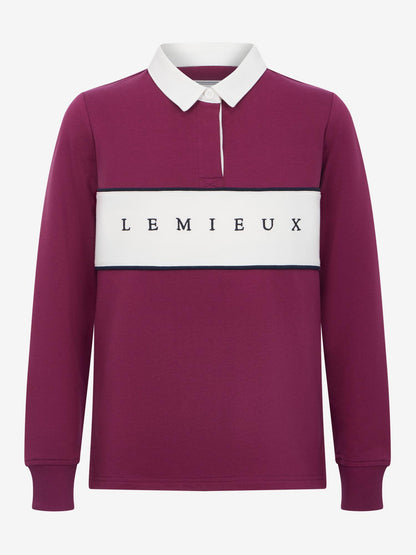 LeMieux Young Rider Riley Rugby Shirt Blackberry