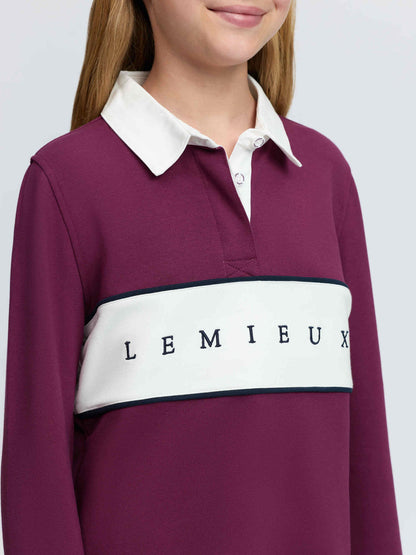 LeMieux Young Rider Riley Rugby Shirt Blackberry